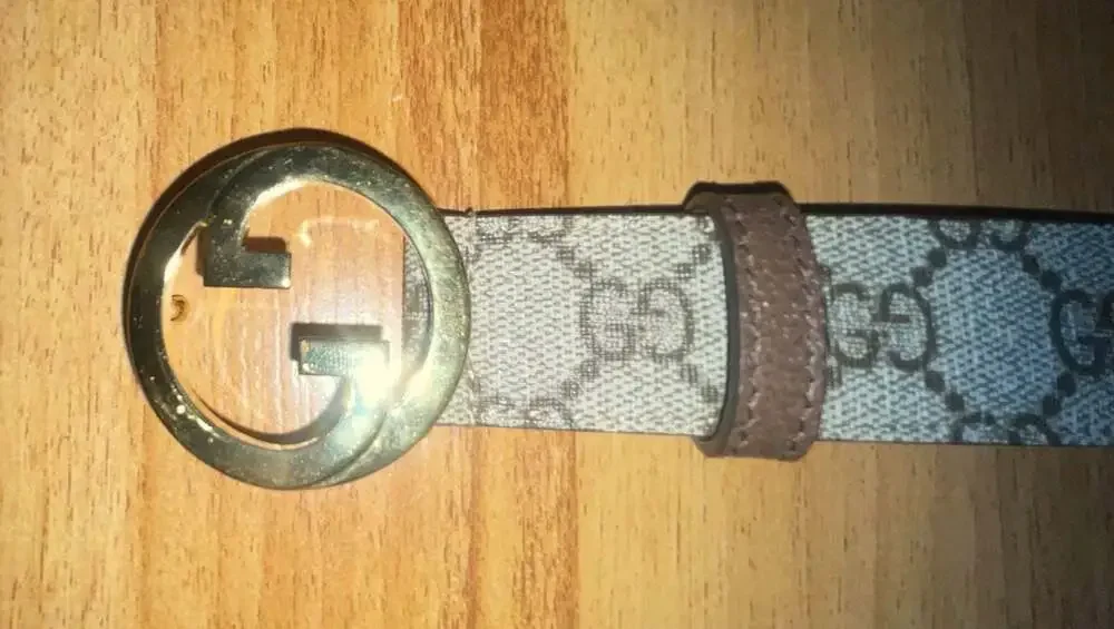 Gucci GG Supreme Monogram Canvas Interlocking G Buckle Belt